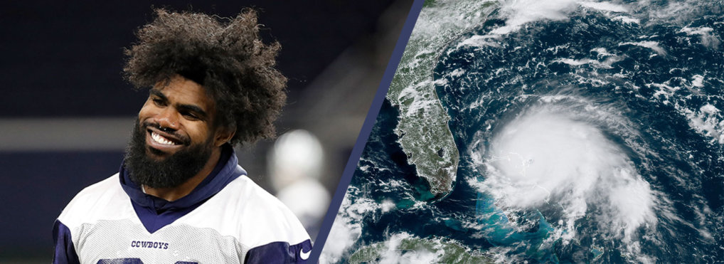 Ezekiel Elliott and Hurricane Dorian
