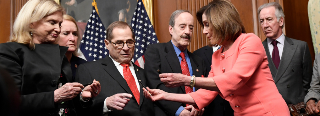 Speaker Pelosi distributes souvenir pens used to sign impeachment articles