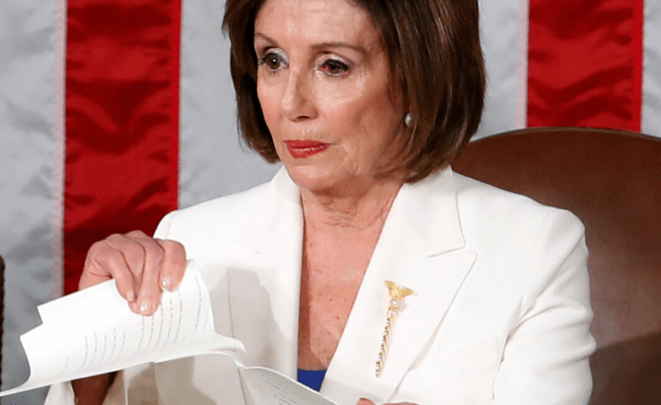 Speaker Pelosi tears up the president's speech