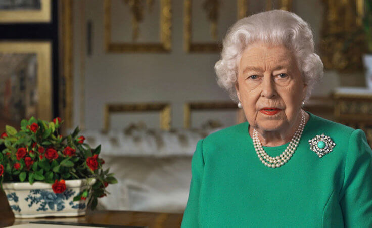 Queen of England says 'We will overcome'