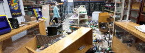 Chicago violence looted store