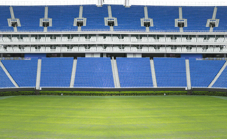 Soccer stadium seats