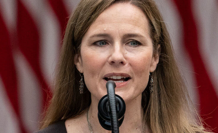 Judge Amy Coney Barrett speaks after President Donald Trump announced her as his nominee to the Supreme Court, in the Rose Garden at the White House, Saturday, Sept. 26, 2020, in Washington. (AP Photo/Alex Brandon)