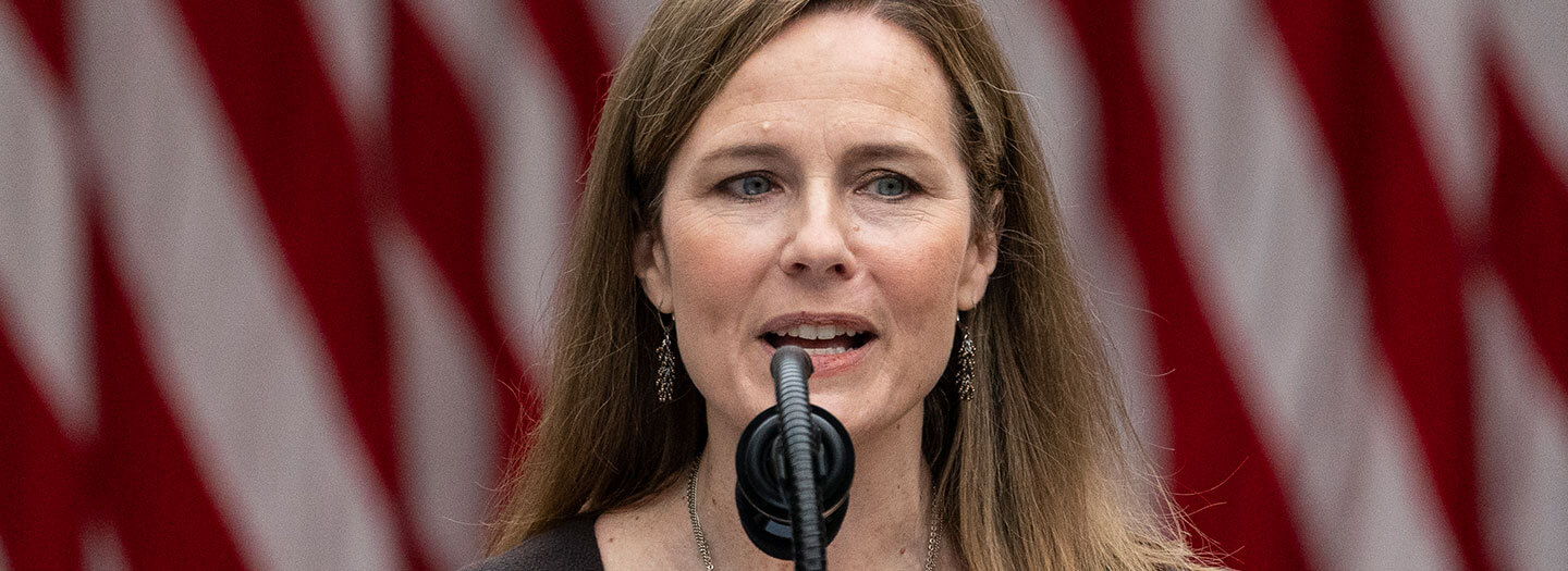 Judge Amy Coney Barrett speaks after President Donald Trump announced her as his nominee to the Supreme Court, in the Rose Garden at the White House, Saturday, Sept. 26, 2020, in Washington. (AP Photo/Alex Brandon)