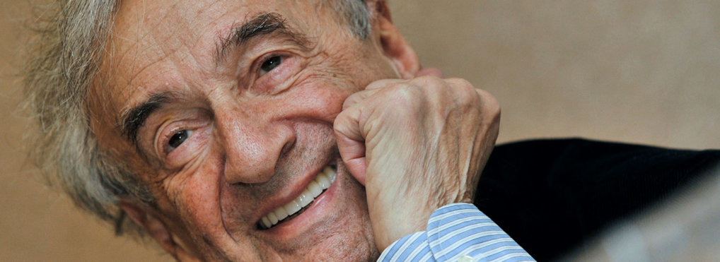 Elie Wiesel smiles