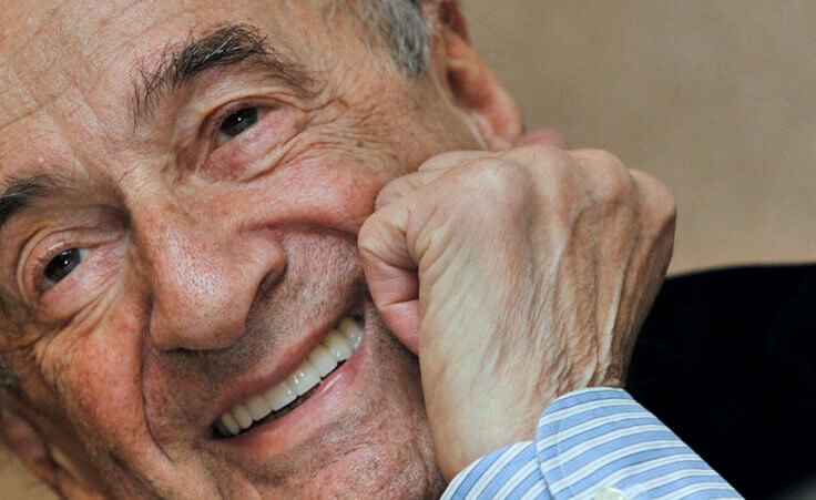 Elie Wiesel smiles