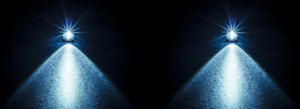 Two flashlights