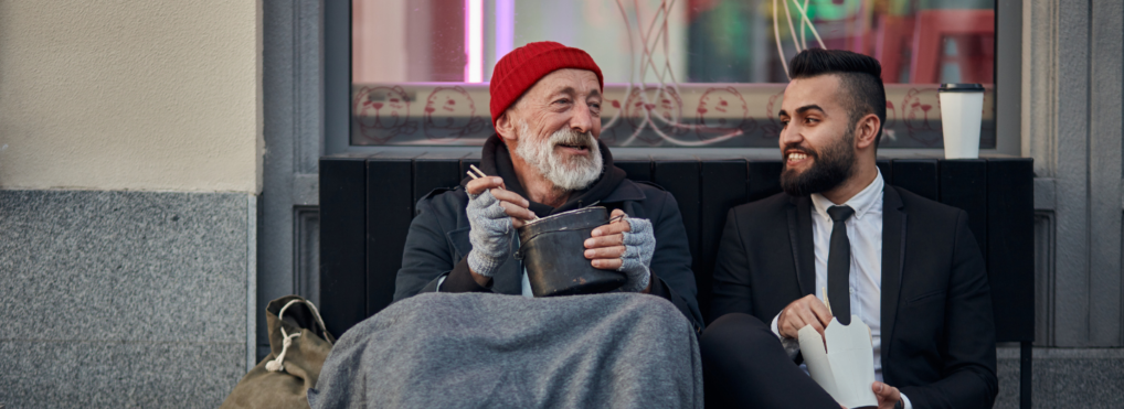 Homeless man now feeds hundreds a day
