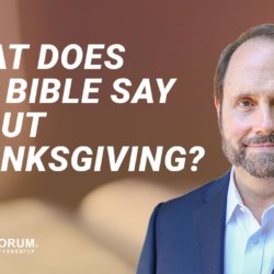 What does the Bible say about thanksgiving?