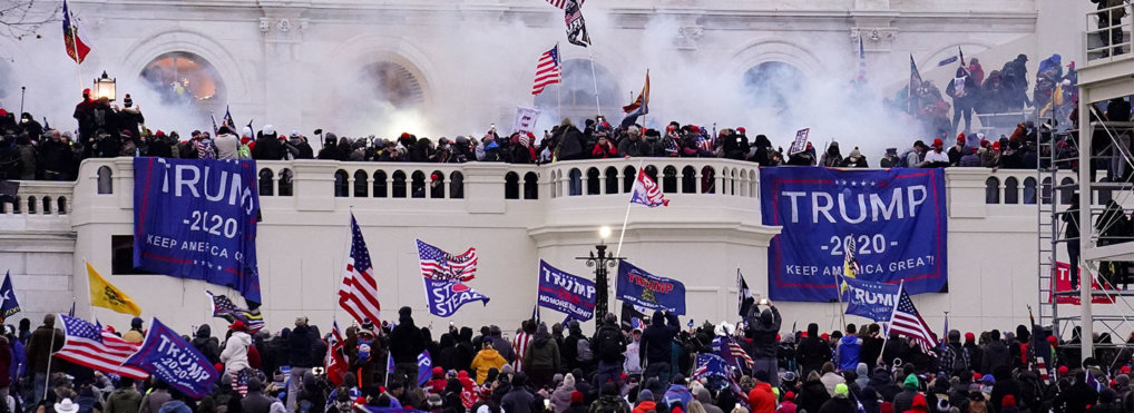 Violent protesters, loyal to President Donald Trump, storm the Capitol, Wednesday, Jan. 6, 2021, in Washington