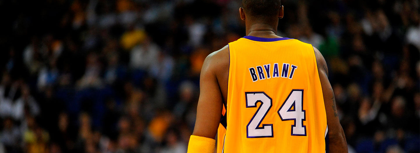 LA Laker Kobe Bryant in uniform