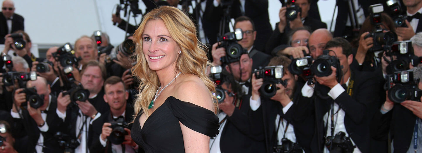 FILE - In this Thursday, May 12, 2016, file photo, Actress Julia Roberts poses for photographers upon arrival for the screening of the film Money Monster at the 69th international film festival, Cannes, southern France. (AP Photo/Joel Ryan, File)