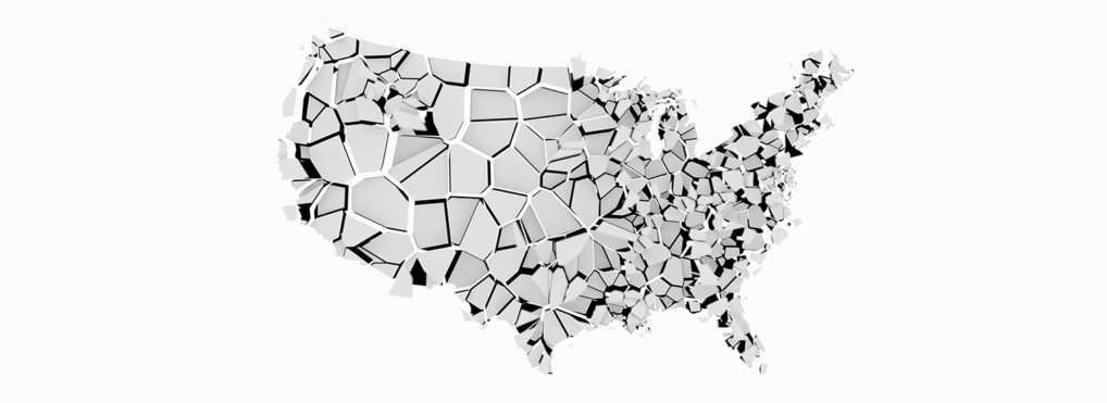 A fractured map of the United States