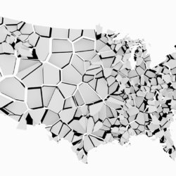 A fractured map of the United States