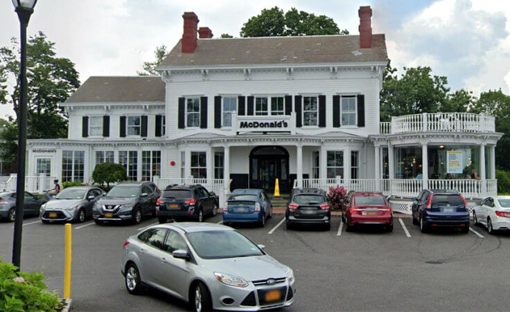 The "McMansion" in North New Hyde Park, New York (Google Earth).