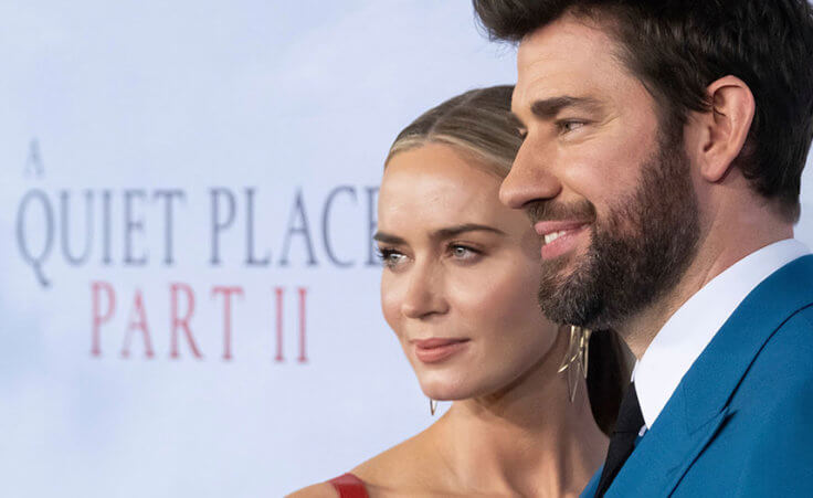 Emily Blunt and John Krasinski attend the world premiere of Paramount Pictures' "A Quiet Place Part II".