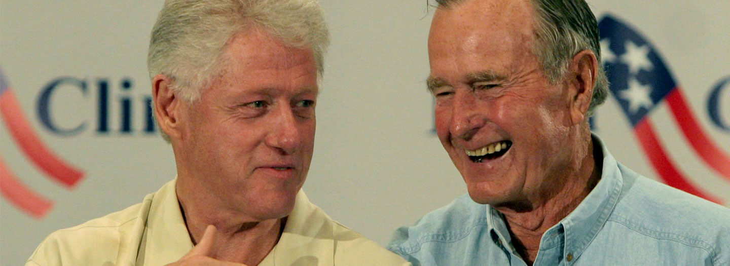 The unlikely friendship of George H. W. Bush and Bill Clinton ...
