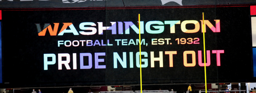 Washington Football Team hosts Pride Night Out