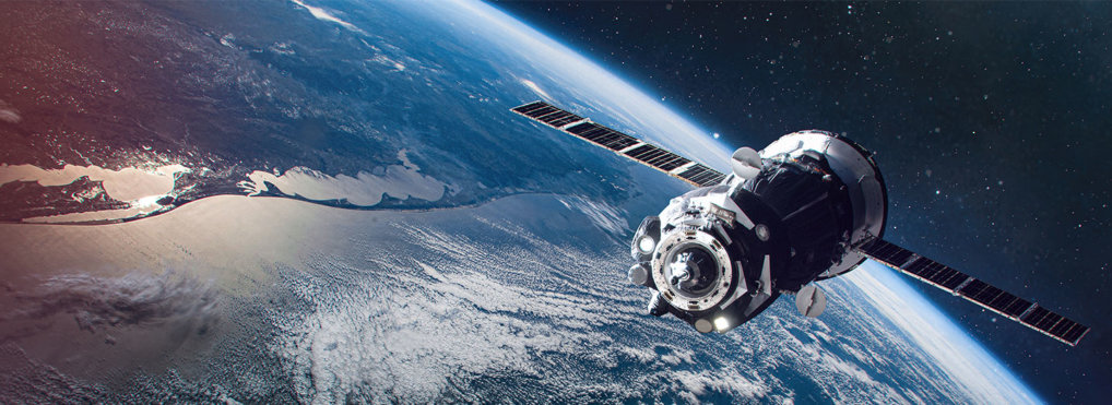 A satellite orbits the earth