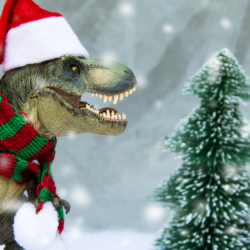 T.rex in a Christmas jumper and God's call to persistent courage