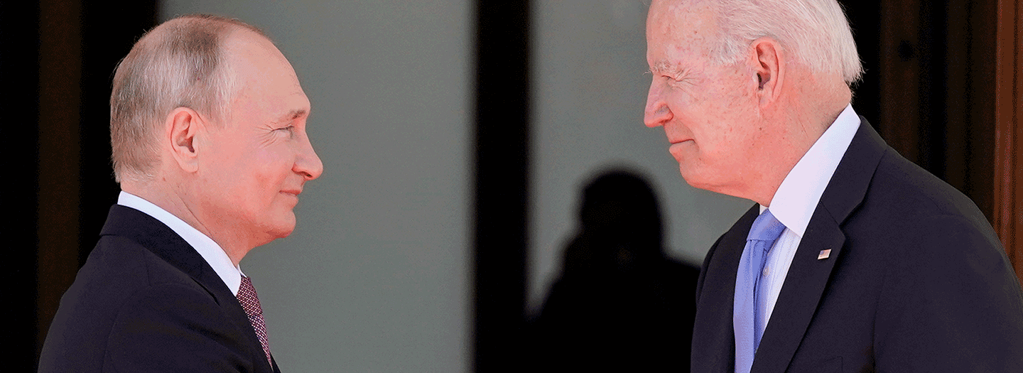 FILE - President Joe Biden and Russian President Vladimir Putin, arrive to meet at the 'Villa la Grange', on June 16, 2021, in Geneva, Switzerland. (AP Photo/Patrick Semansky, File)