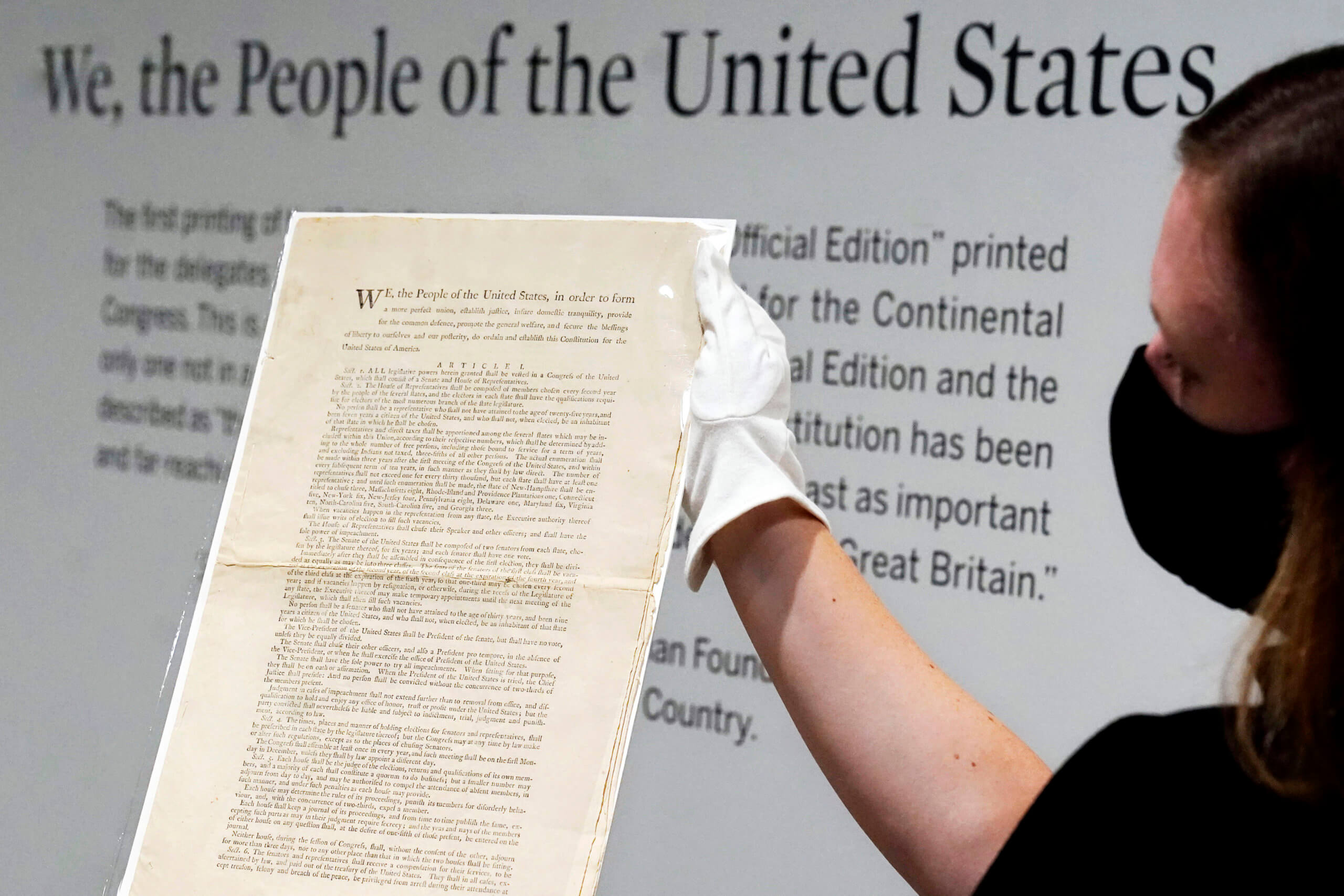 The original US Constitution text: A document that inspired the