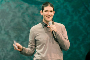 Village Church pastor Matt Chandler speaks to his congregation in Flower Mound, Texas for the first time following his brain surgery in 2010.