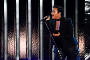 Demi Lovato performs during the 2021 Global Citizen Live event, Saturday, Sept. 25, 2021, at the Greek Theatre in Los Angeles. The 24-hour live event took place on six continents and featured recording artists and celebrities raising awareness around poverty, climate change and the need for more access to COVID-19 vaccine doses worldwide. (AP Photo/Chris Pizzello)