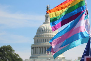 LGBTQ flags fly near the Capitol in Washington, D.C. © Alyssa /stock.adobe.com