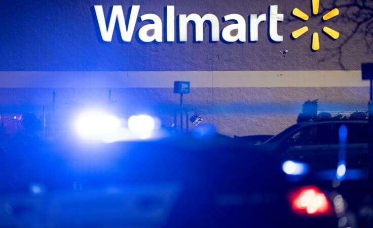 Law enforcement are at the scene of a mass shooting at a Walmart, Wednesday, Nov. 23, 2022, in Chesapeake, Va. (AP Photo/Alex Brandon)