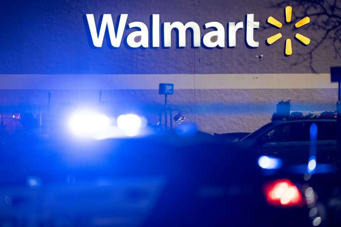 Law enforcement are at the scene of a mass shooting at a Walmart, Wednesday, Nov. 23, 2022, in Chesapeake, Va. (AP Photo/Alex Brandon)