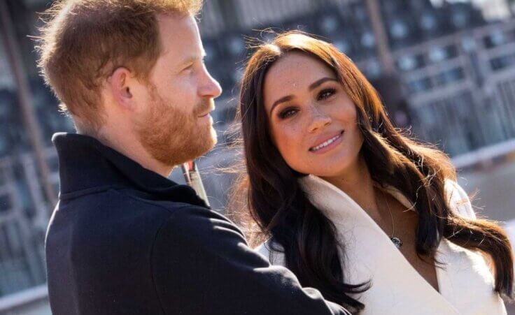 Prince Harry and Meghan Markle, Duke and Duchess of Sussex visit the track and field event at the Invictus Games in The Hague, Netherlands, Sunday, April 17, 2022.