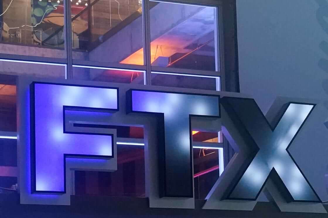 FILE - The FTX Arena logo is seen where the Miami Heat basketball team plays Nov. 12, 2022, in Miami. The former CEO of the failed cryptocurrency exchange FTX said Wednesday, Nov. 30, that he did not ‘knowingly" misuse customers' funds, and claimed he believes his millions of angry customers will eventually be made whole. (AP Photo/Marta Lavandier, File)