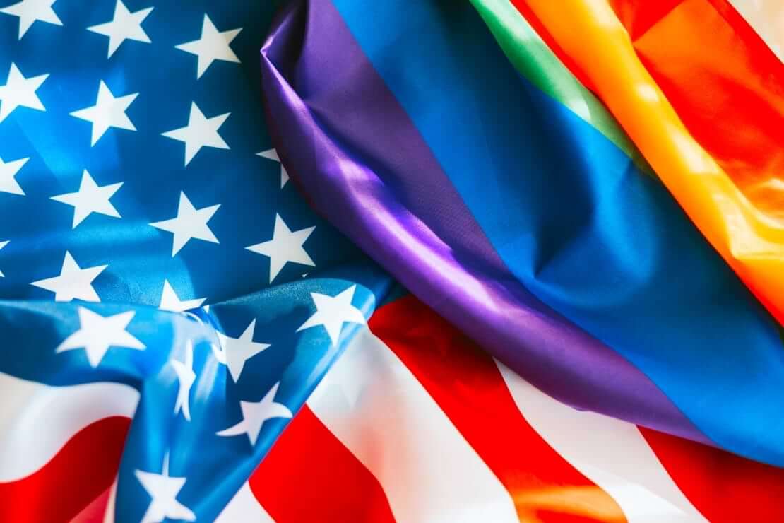 An LGBTQ Pride flag overlaps and American flag. © By klavdiyav/stock.adobe.com. In response to Pride Month, Princeton professor Robert George is launching “Fidelity Month” today, “a month dedicated to the importance of fidelity to God, spouses and families, our country, and our communities.”