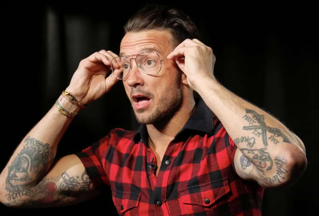 FILE - In this Oct. 23, 2017 photo, Carl Lentz, a pastor who ministers to thousands at his Hillsong Church in New York, appears during an interview, in New York. (AP Photo/Bebeto Matthews). His most recent interview is part of the Hulu documentary "Secrets of Hillsong."