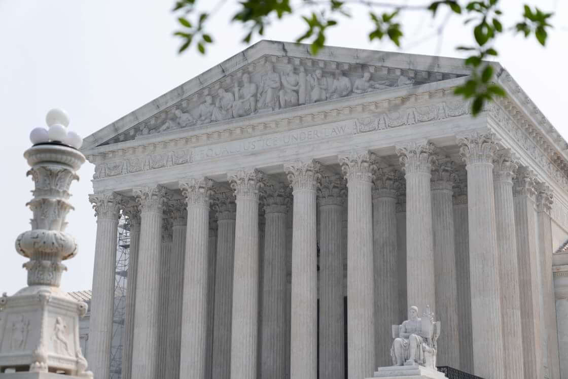 The U.S. Supreme Court is seen on Thursday, June 29, 2023, in Washington. The Supreme Court on Thursday struck down affirmative action in college admissions, declaring race cannot be a factor and forcing institutions of higher education to look for new ways to achieve diverse student bodies. (AP Photo/Stephanie Scarbrough)