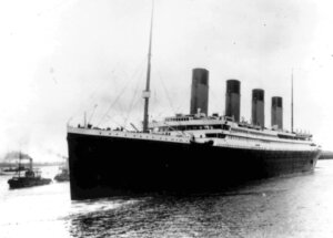 FILE - The Titanic leaves Southampton, England, on her maiden voyage on April 10, 1912. The wrecks of the Titanic and the Titan sit on the ocean floor, separated by 1,600 feet (490 meters) and 111 years of history. How they came together unfolded over an intense week that raised temporary hopes and left lingering questions. (AP Photo/File)