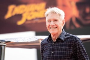 Harrison Ford poses for photographers at the photo call for the film 'Indiana Jones and the Dial of Destiny' at the 76th international film festival, Cannes, southern France, Thursday, May 18, 2023. (Photo by Vianney Le Caer/Invision/AP)