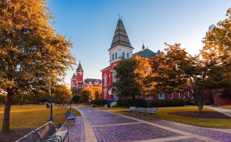 The college campus of Auburn University, where hundreds of students were recently baptized following a worship service. By Mohammad/stock.adobe.com