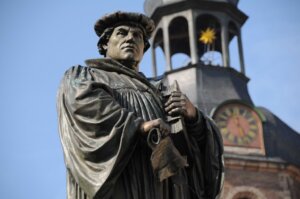 Martin Luther statue in Eisleben. By nhermann/stock.adobe.com