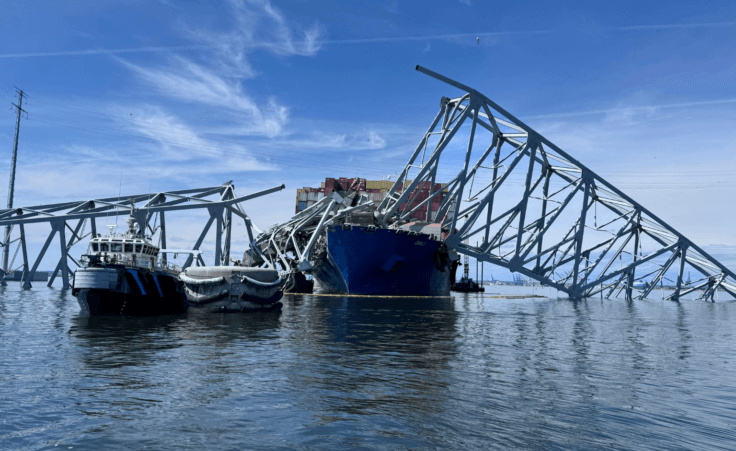 The fallen Francis Scott Key Bridge in Baltimore is pictured Sunday, March 31, 2024, where divers assisted crews with the complicated and meticulous operation of removing steel and concrete. Was it lucky or a miracle?