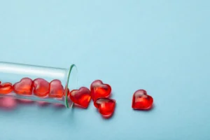 Glass hearts in a test tube. By adragan/stock.adobe.com. In vitro fertilization resolution at Southern Baptist Convention.