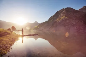 Peaceful moment on the lake in the Fann Mountains, located in western Tajikistan. By Galyna Andrushko/stock.adobe.com