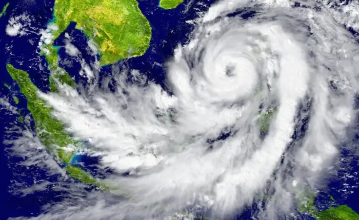 Typhoon near Southeast Asia. By harvepino/stock.adobe.com