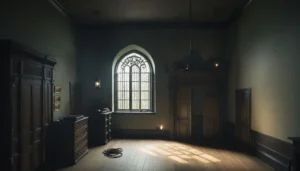 empty dark room to illustrate the movie Heretic By Random_Mentalist/stock.adobe.com
