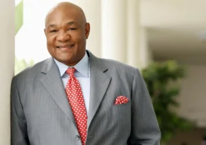 Former heavyweight champion George Foreman Sr. poses for a portrait during the Television Critics Association summer press tour in Beverly Hills, Calif. on Wednesday, July 9, 2008. Foreman stars in the upcoming TV Land series "Family Foreman". (AP Photo/ Matt Sayles)