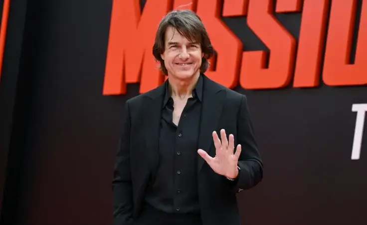 Tom Cruise attends the "Mission: Impossible - The Final Reckoning" premiere at Lincoln Center on Sunday, May 18, 2025, in New York. (Photo by Evan Agostini/Invision/AP)