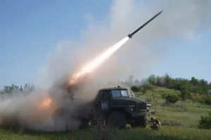 Soldiers of Ukraine's 30th Separate Mechanized Brigade fire a Grad multiple rocket launcher towards Russian positions at the frontline in Donetsk region, Ukraine, Tuesday, June 3, 2025. (AP Photo/Andrii Marienko) Ukraine drone attack