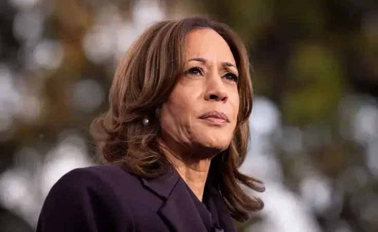 FILE - Democratic presidential nominee Vice President Kamala Harris speaks in Washington, Nov. 6, 2024. (AP Photo/Jacquelyn Martin, File)