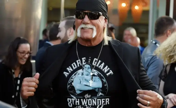 Professional wrestler Hulk Hogan arrives at the premiere of the HBO documentary film "Andre the Giant" at the ArcLight Hollywood on Thursday, March 29, 2018, in Los Angeles. The film explores the life of World Wrestling Entertainment legend Andre Rene Roussimoff. (Photo by Chris Pizzello/Invision/AP)